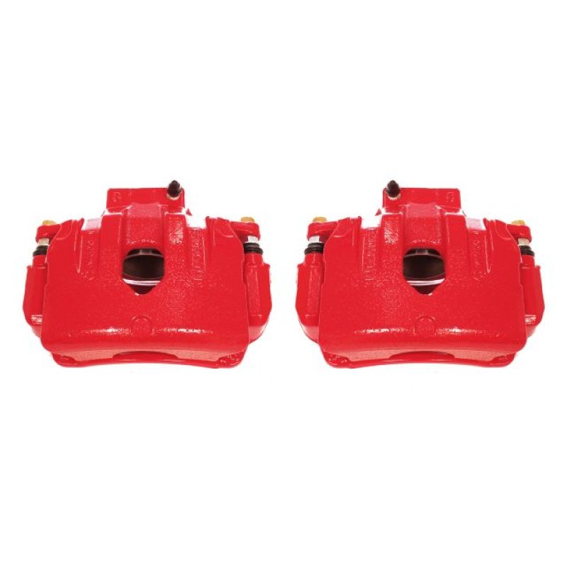 Power Stop 10-16 Hyundai Genesis Coupe Front Red Calipers w/Brackets - Pair