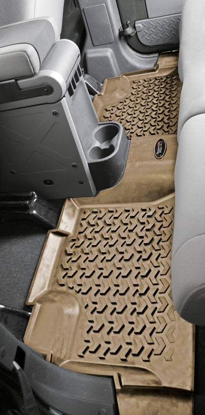 Rugged Ridge Floor Liner Rear Black 2007-2018 Jeep Wrangler Unlimited JK 4 Dr