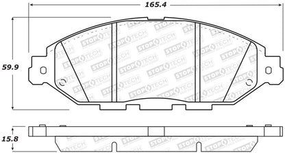 StopTech Street Brake Pads - Front