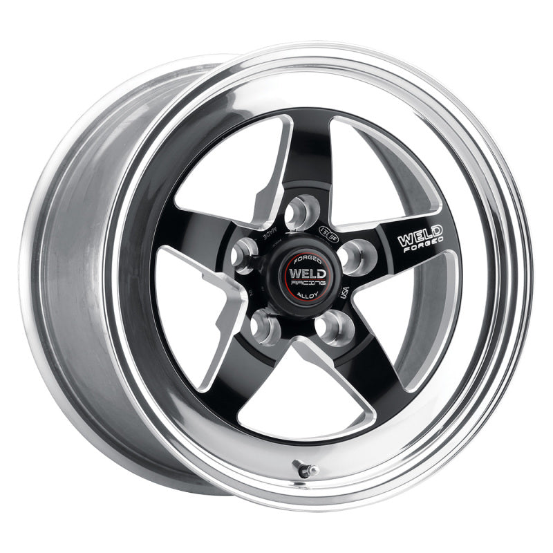 Weld S71 15x10 / 5x4.75 BP / 8.5in. BS Black Wheel (Low Pad) - Non-Beadlock