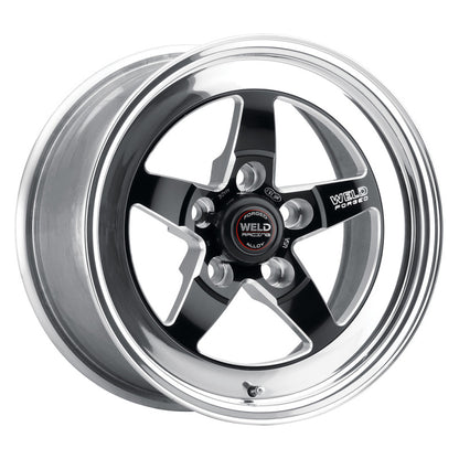 Weld S71 15x10.33 / 5x4.5 BP / 4.5in. BS Black Wheel (Medium Pad) - Non-Beadlock