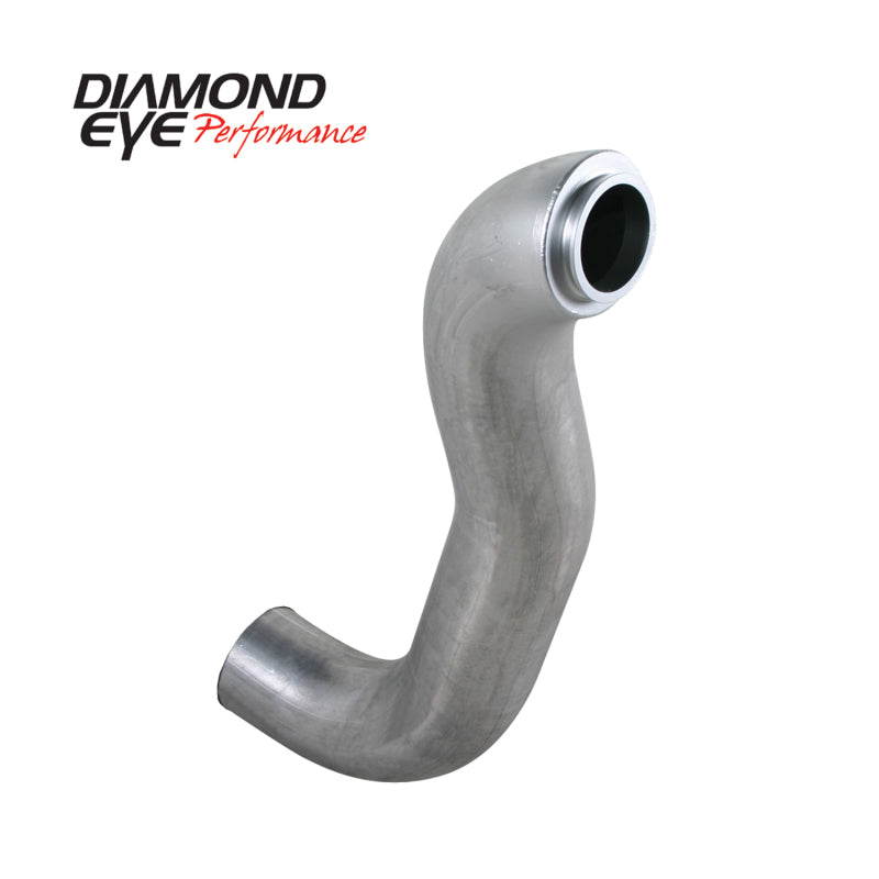 Diamond Eye Downpipe 4in TB Single AL DODGE 5.9L 2500/3500 89-93 4X4 ONLY
