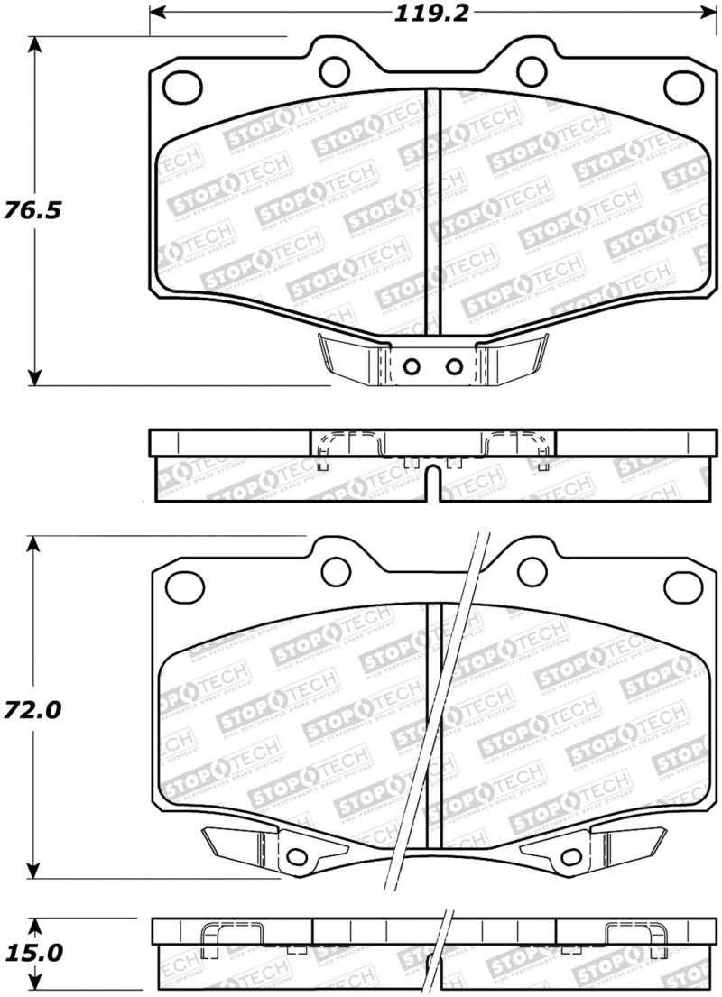 StopTech Street Brake Pads - Front