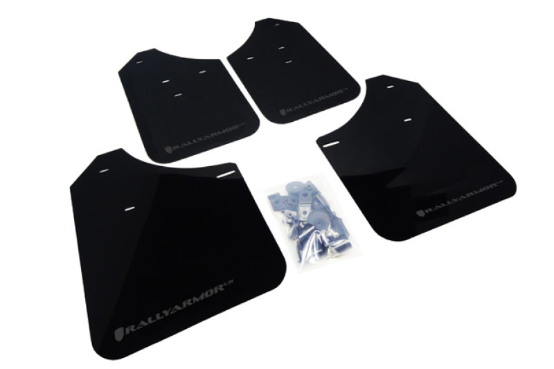 Rally Armor 02-07 Subaru WRX/STI/RS/2.5i (Wagons Req. Mod.) Black UR Mud Flap w/Grey Logo