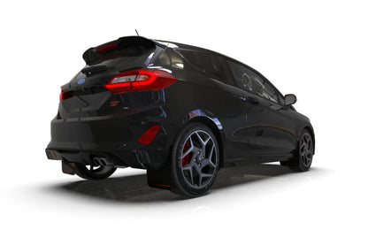 Rally Armor 18-23 Ford Fiesta ST MK8 Black UR Mud Flap w/Orange Logo