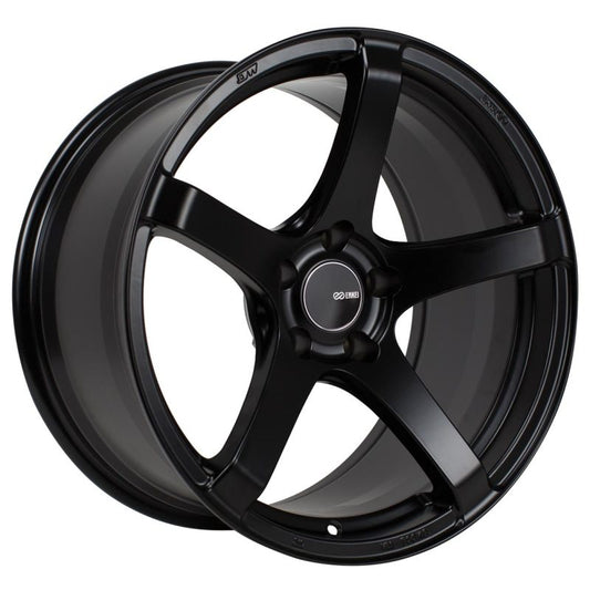 Enkei Kojin 18x8.5 50mm Offset 5x114.3 Bolt Pattern 72.6mm Bore Dia Matte Black Wheel