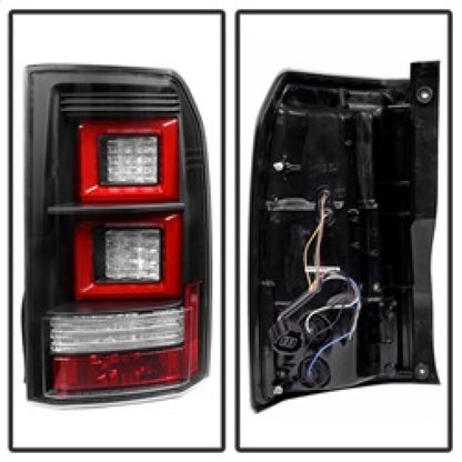 Spyder Land Rover Discovery LR4 10-14 Light Bar LED Tail Lights Black ALT-YD-LRDLR410-LBLED-BK