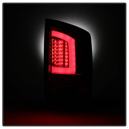 Spyder 07-09 Dodge Ram 2500/3500 V3 Light Bar LED Tail Lights - Red Clear (ALT-YD-DRAM06V3-LBLED-RC)