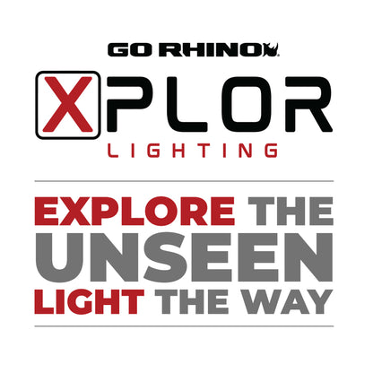 Go Rhino Xplor Bright Series Sgl Row LED Light Bar (Side/Track Mount) 32in. - Blk