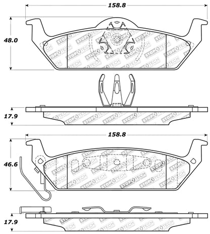 StopTech Performance 10-14 Ford F-150 Rear Brake Pads