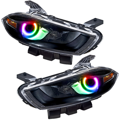 Oracle 13-14 Dodge Dart (HID Style) SMD HL - Black - ColorSHIFT SEE WARRANTY