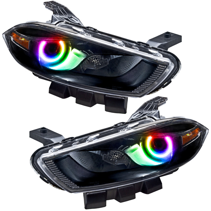 Oracle 13-14 Dodge Dart (HID Style) SMD HL - Black - ColorSHIFT w/o Controller SEE WARRANTY