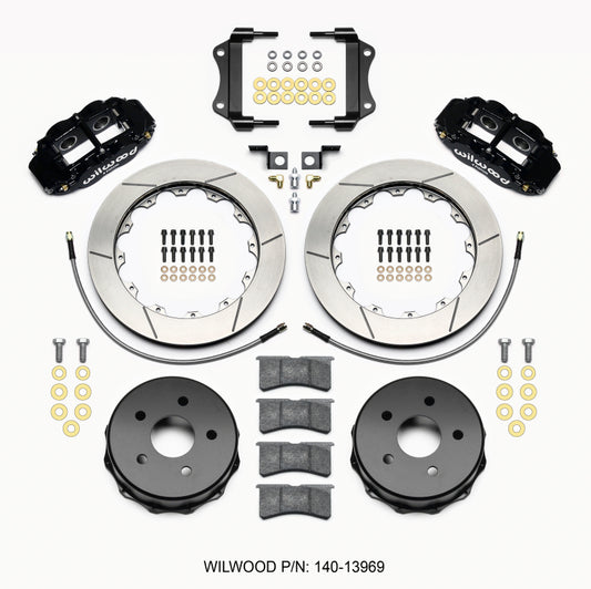 Wilwood Narrow Superlite 4R Rear Kit 12.88in 2007-up Jeep JK w/Lines