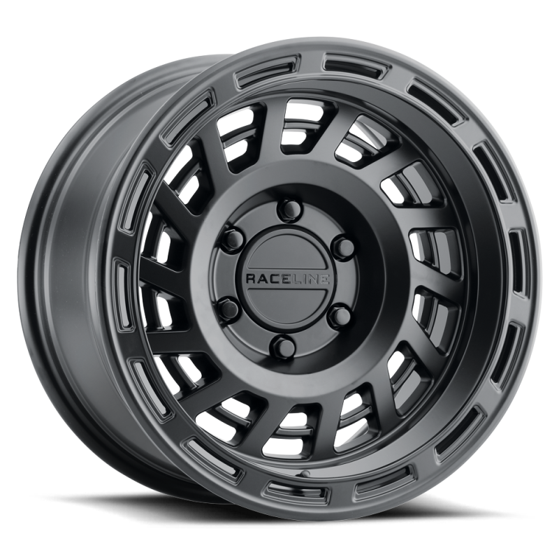 Raceline 957B Halo 17x9in / 8x170 BP / -12mm Offset / 130.81mm Bore - Satin Black Wheel