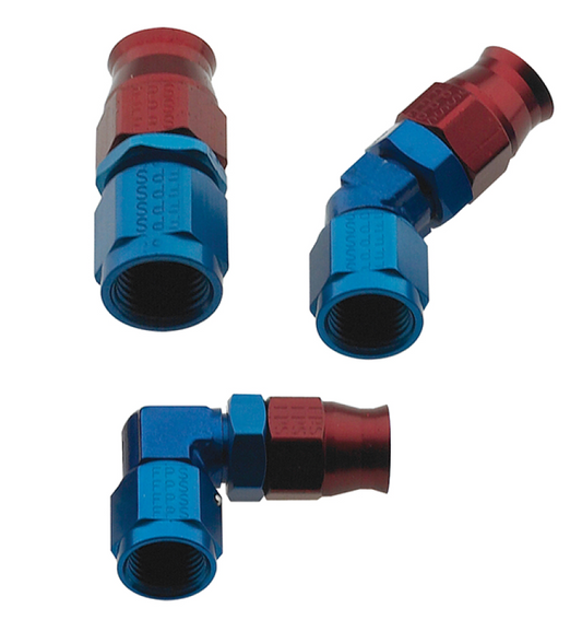 Fragola -8AN 45 Degree Hose End - Alum