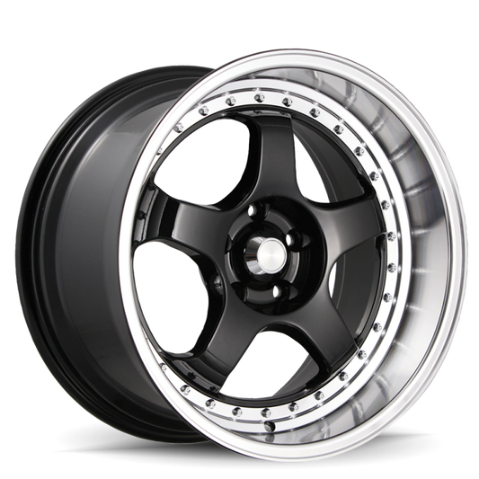 Konig SSM 18x8 5x100 ET42 Gloss Black w/ Machined Lip