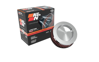 K&N Universal Round Clamp-On Air Filter 2in. Flange / 5-3/8in. OD / 2in. Height