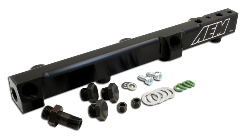 AEM - 90-93 Accord DX/LX/SE/EX & 92-01 Prelude S/Si/Si VTEC Black Fuel Rail