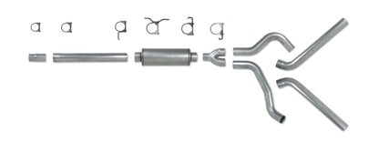Diamond Eye KIT 4in Catback DUAL AL: 94-97 FORD 7.3L F250/F350 PWRSTROKE
