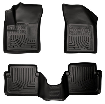 Husky Liners 11-12 Dodge Avenger/Chrysler 200 WeatherBeater Combo Black Floor Liners