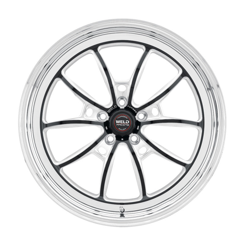 Weld S80 20x7 / 5x115 BP / 4.3in BS Black Wheel (High Pad) - Non-Beadlock