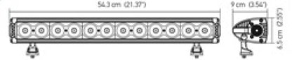 Hella Value Fit Design 12in LED Light Bar - Combo Beam