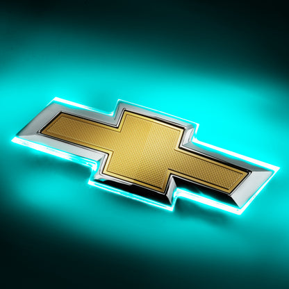 Oracle 16-19 Chevrolet Camaro Illuminated Bowtie - Aqua SEE WARRANTY