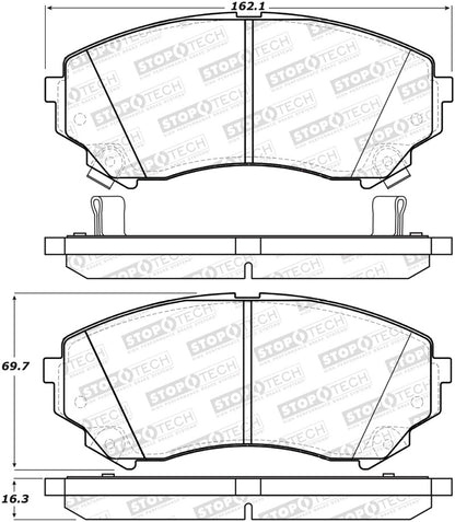 StopTech Street Brake Pads - Rear