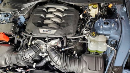 J&amp;L 2024-2025 Ford Mustang 5.0L Oil Separator 3.0 PCV Side - Clear Anodized