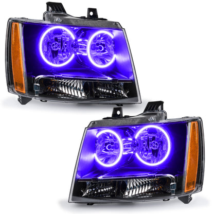 Oracle Lighting 07-14 Chevrolet Tahoe Pre-Assembled LED Halo Headlights -UV/Purple