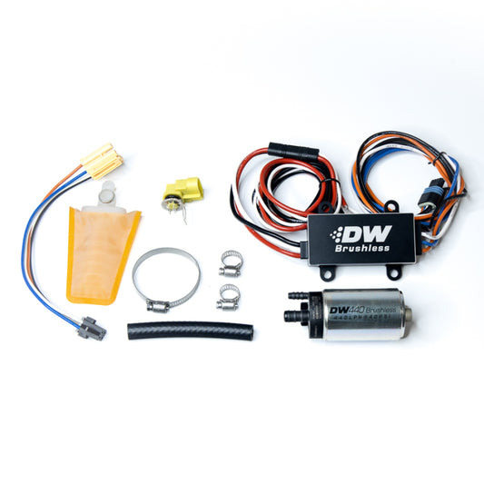 DeatschWerks DW440 440lph Brushless Fuel Pump Single/Dual Controller w/ Install Kit 93-07 Subaru WRX