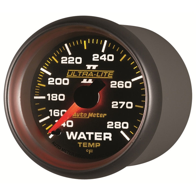 Autometer Ultra-Lite II 52mm 140-280 Deg F Mechanical Water Temp Gauge