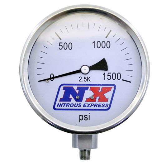 Nitrous Express Nitrous Pressure Gauge 4in-High Accuracy