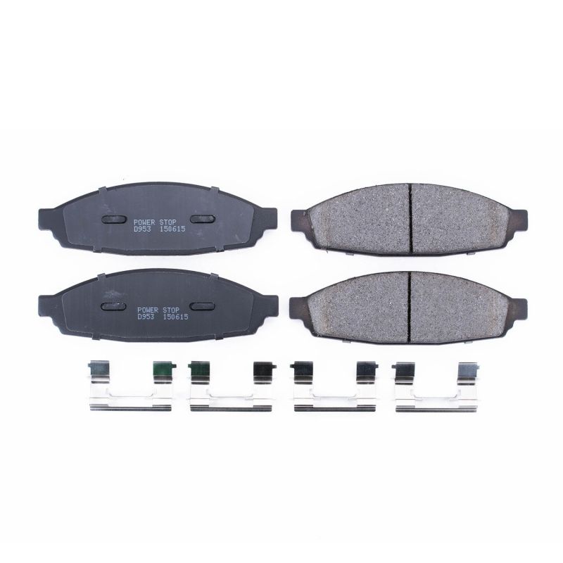 Power Stop 03-05 Lincoln Aviator Front Z17 Evolution Ceramic Brake Pads w/Hardware