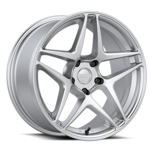 Kansei K15H Astro 18x10.5in / 5x114.3 BP / 12mm Offset / 73.1mm Bore - Hyper Silver Wheel