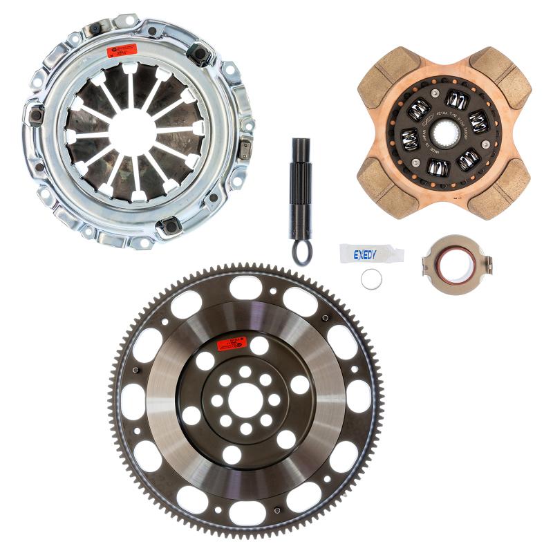 Exedy - 2002-2006 Acura RSX Base L4 Stage 2 Cerametallic Clutch 4 Puck Disc Incl. HF02 Lightweight FW