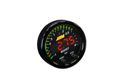 AEM - X-Series Boost Pressure -30inHg 60psi Gauge Kit