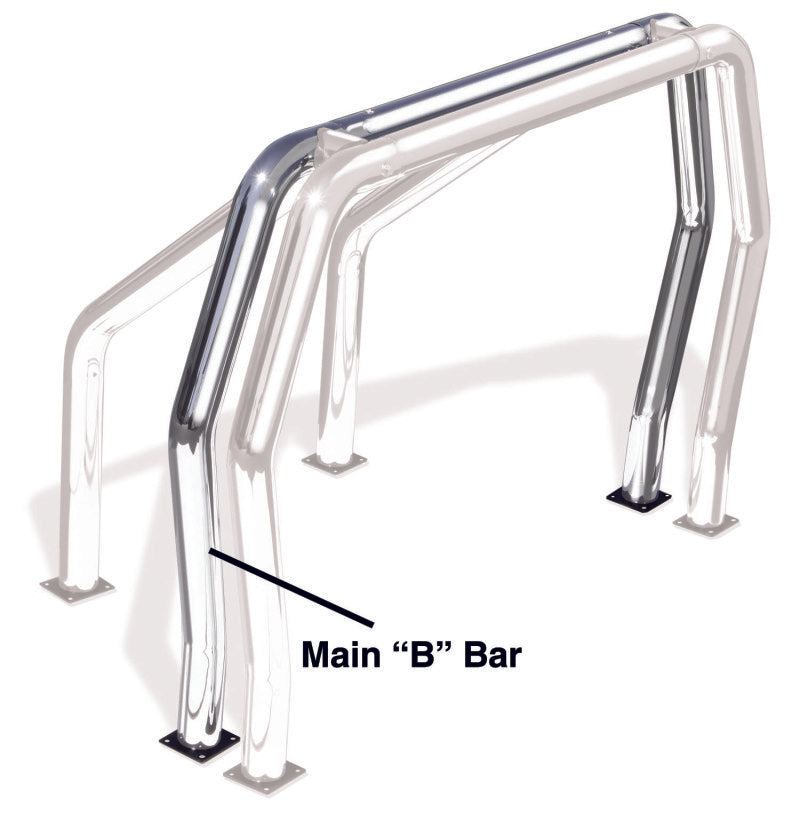 Go Rhino RHINO Bed Bar - Rear Main B bar - Stainless