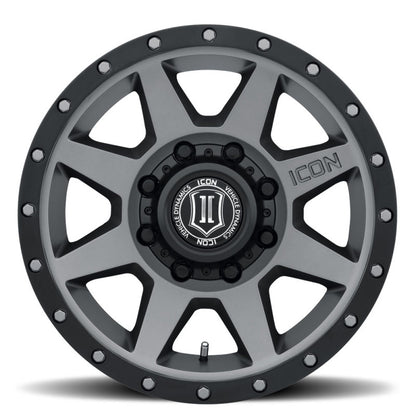 ICON Rebound HD 18x9 8x6.5 12mm Offset 5.5in BS 121.4mm Bore Titanium Wheel