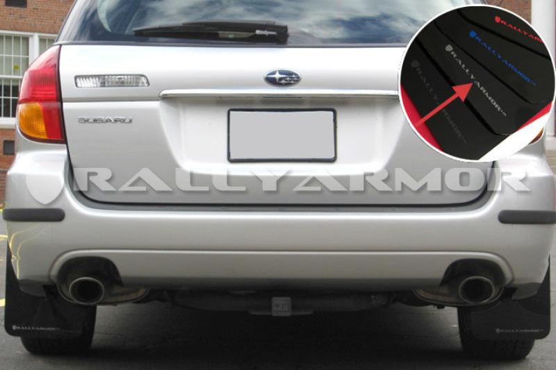 Rally Armor 05-09 Subaru Legacy / Outback Black UR Mud Flap w/Silver Logo