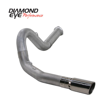 Diamond Eye KIT 5in DPF-BACK Single AL 07.5-08 CHEVY 6 6L 2500/3500 BPCKGD BX46X14X14OD EL-PL