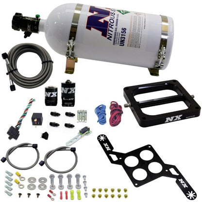 Nitrous Express 4500 RNC Conventional Nitrous Plate Kit w/.375in Solenoid w/10lb Bottle