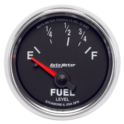 AutoMeter Gauge Fuel Level 2-1/16in. 73 Ohm(e) to 10 Ohm(f) Elec Gs