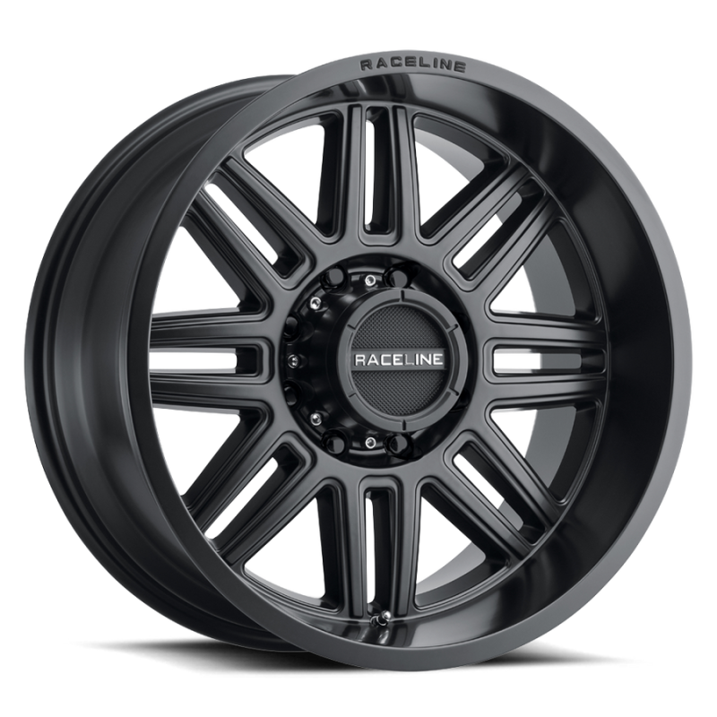 Raceline 948B Split 17x8.5in / 6x135 BP / 0mm Offset / 87.1mm Bore - Satin Black Wheel