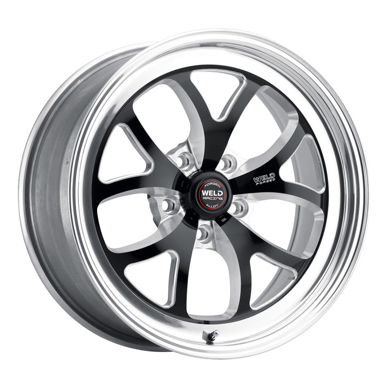 Weld S76 15x9.33 / 5x4.75 BP / 5.5in. BS Black Wheel (Low Pad) - Non-Beadlock