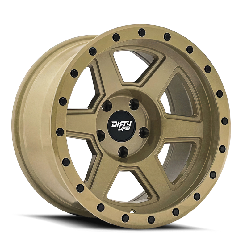 Dirty Life 9315 Compound 17x9 / 6x135 BP / -12mm Offset / 87.1mm Hub Desert Sand Wheel