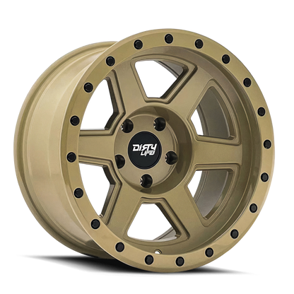 Dirty Life 9315 Compound 17x9 / 6x135 BP / -12mm Offset / 87.1mm Hub Desert Sand Wheel