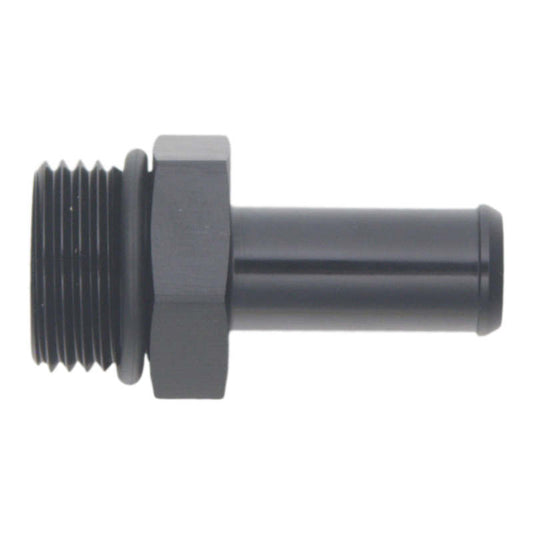 DeatschWerks 10AN ORB Male to 1/2in Male Barb Fitting - Anodized Matte Black