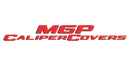 MGP 4 Caliper Covers Engraved Front & Rear 2019 Ram 1500 Red Finish Silver RAM Logo