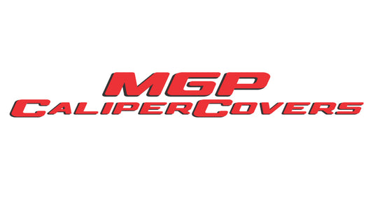 MGP 4 Caliper Covers Engraved 21-22 Kia K5 1.6L Front & Rear MGP Red Powder Coat Finish Silver ch